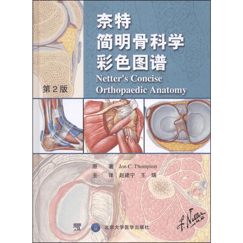 奈特简明骨科学彩色图谱 Jon C.Tho,pson 著 赵建宁 等 译 外科外科 北京大学医学出版社正版书籍