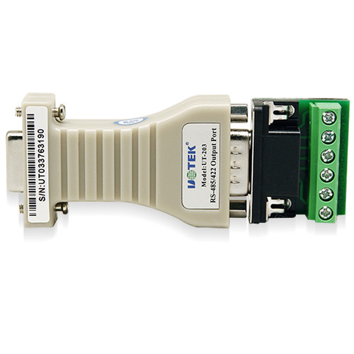 宇泰(UTEK) RS232转RS485/422袖珍型无源转换器232to422 UT-203A 9孔串口转422-485