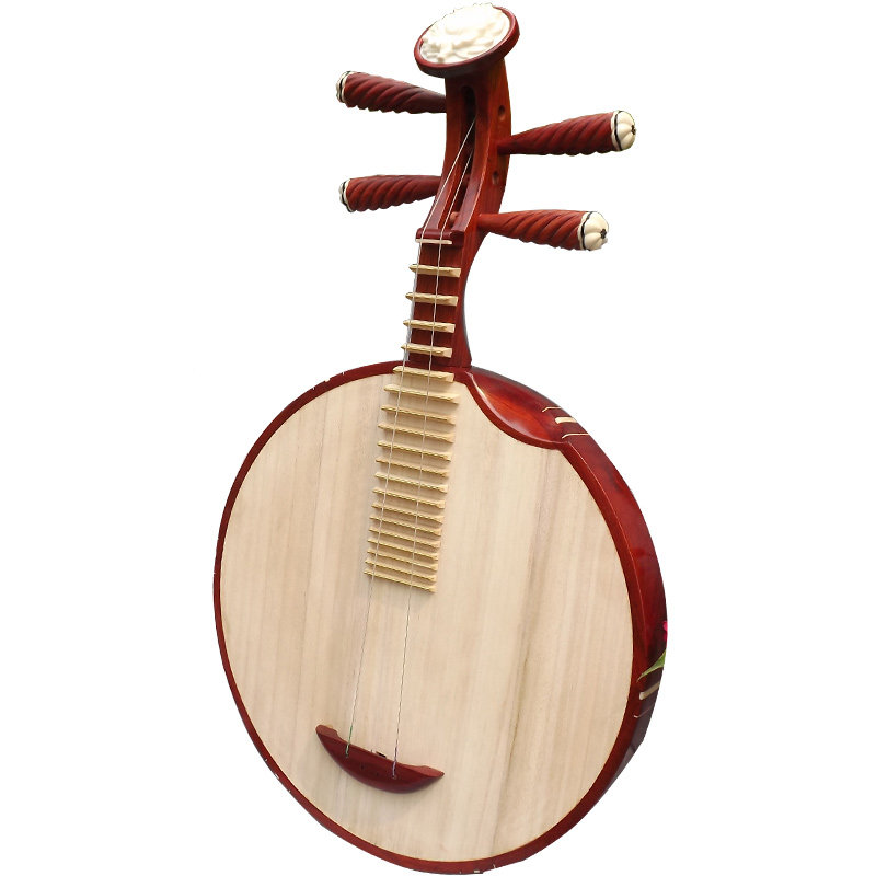 梵巢成人花梨木铜品西皮 二黄京剧民乐月琴 手工制作民族弹拨乐器