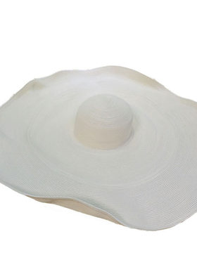 草帽设计师款轻奢海边遮阳防晒帽