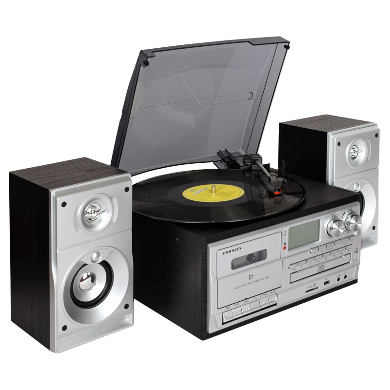 复古留声机黑胶唱片机客厅家用现代欧式CD唱机磁带收音蓝牙音响老