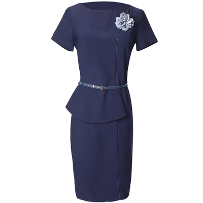 美容院连衣裙前台咨询师职业套装