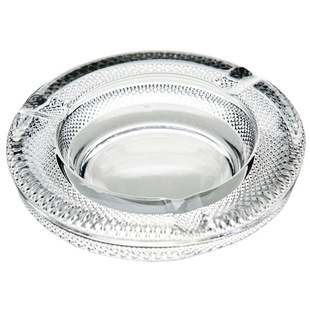 玻璃烟缸时尚创意烟灰缸个性客厅烟缸大号水晶卧室办公室家用