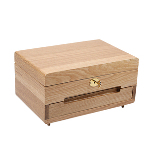 sofis多层实木带锁首饰盒收纳盒公主欧式韩国大容量珠宝