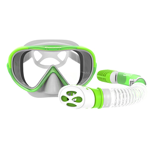 FISHFINE儿童防雾近视潜水面镜套装呼吸管浮潜三宝全干式潜水装备