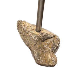 石头衣架底座服装店展示架天然岩石底盘墩支架装饰原石假花插道具