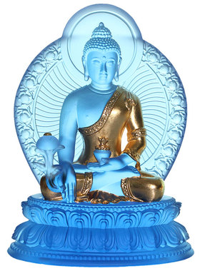 摆件琉璃如来居家结缘药师佛