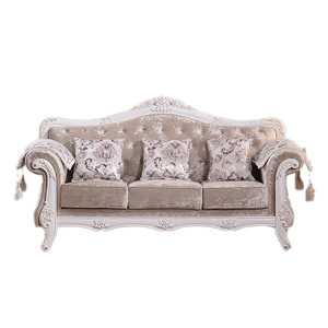 欧式三人双人位客厅整装小户型深蓝色现代123组合简约布艺沙发