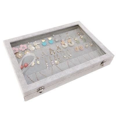 大容量珠宝透明防尘有盖展示道具