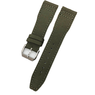 帆布真皮手表带适用万国葡萄牙柏涛菲诺马克飞行员小王子21 22mm