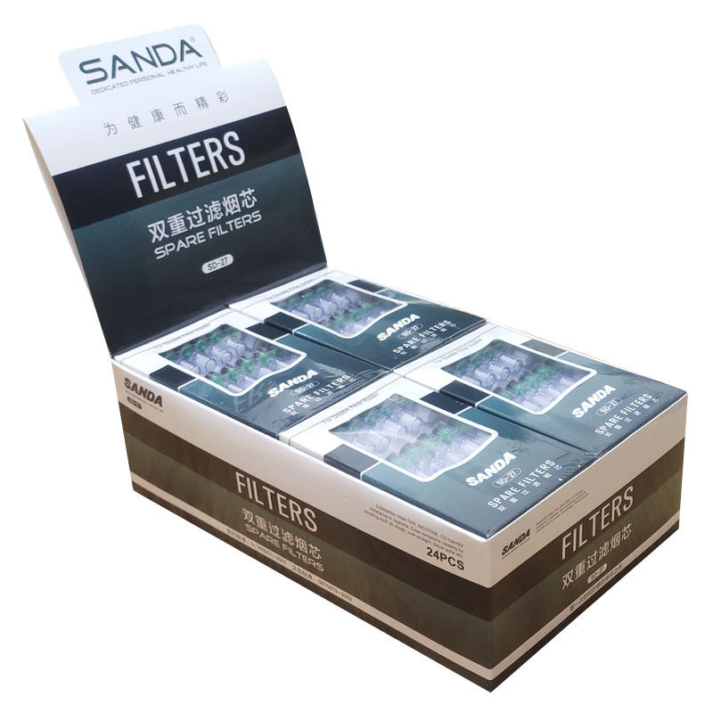 SANDA三达sd-27烟芯换芯型微孔海绵双重过滤通用烟嘴配件SD-125