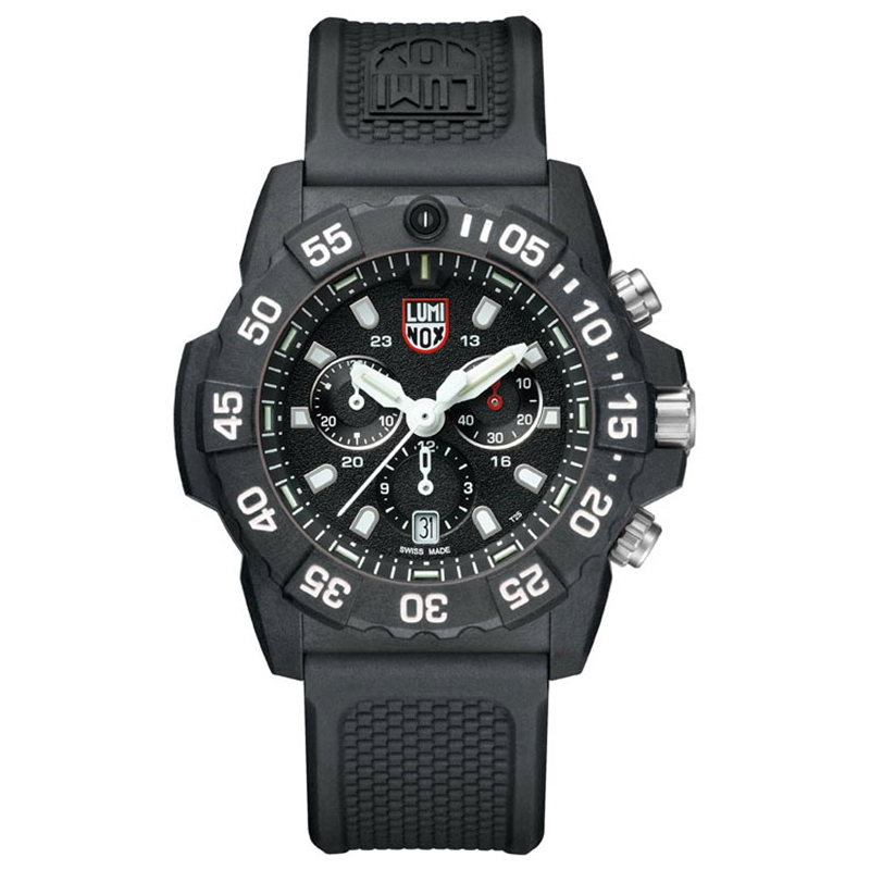 瑞士原装雷美诺时Luminox XS.3581防水200米夜光氚气潜水腕军表