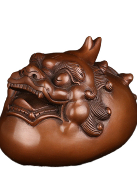 貔貅纯铜瑞兽家居客厅书房工艺品