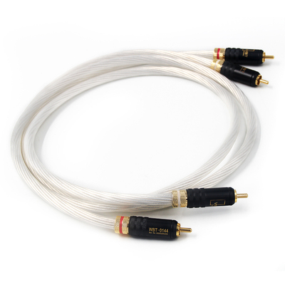 荷兰纯银5NOCC发烧音箱CD机音频线 HIFI双RCA音响胆机功放信号线