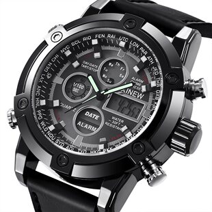 男表Men's watch man wrist watches calendar watch часы