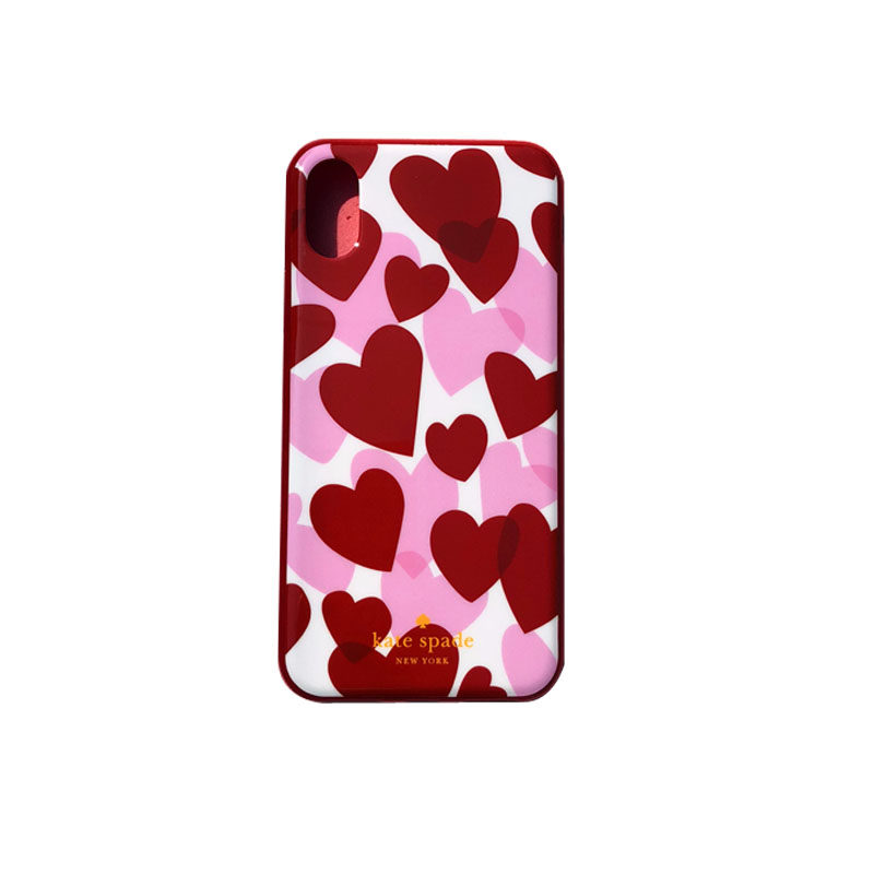 Kate Spade iPhoneX/XS红色桃心女KS手机保护壳适用苹果