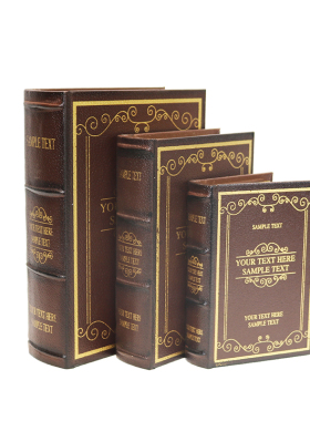 北欧风复古做旧木制摄影仿真书