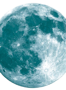 月亮星球荧光宝宝女生宿舍墙贴纸