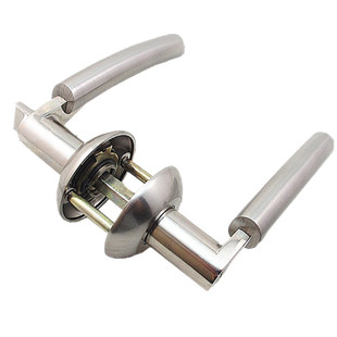 镖皇左右孔浴室门执手锁卫生间铝合金玻璃门把手锁阳台厨房门把锁