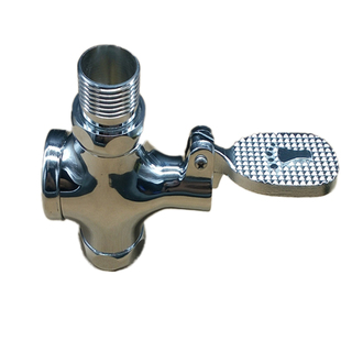 全铜 脚踏式 蹲便器冲水阀 脚踏阀 大便卫生间厕所便池脚踩延时阀