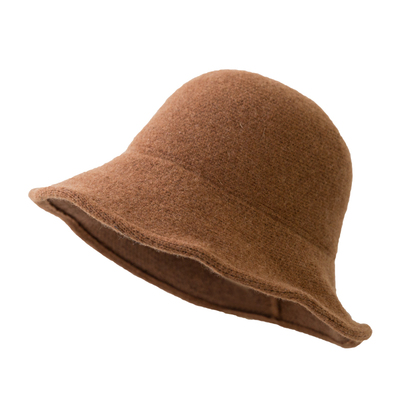 复古羊毛混纺女秋冬边日系渔夫帽