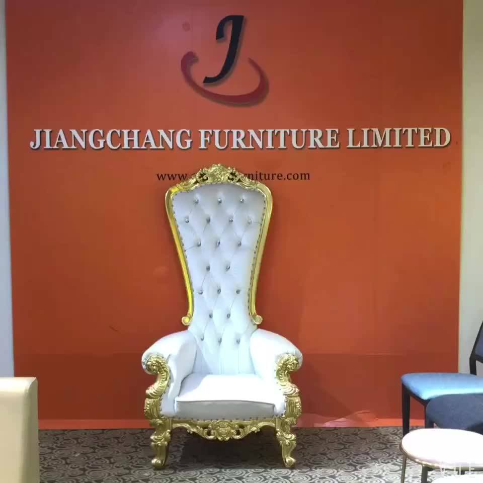 Cheap Wedding Gold Royal King Throne Chair For Queen Wholesale Jck54 Buy High Quality 2017