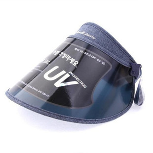 韩国东大门代购帽子李冰冰款铁面人抗UV防护面罩遮阳空顶太阳帽