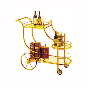 不锈钢餐车KTV酒水车酒店服务车蛋糕手推车茶水车 欧式移动酒水车