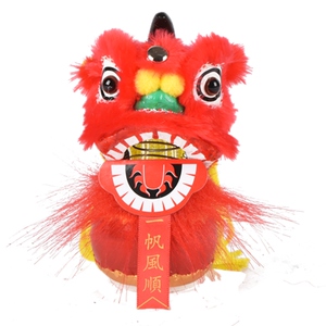醒狮摆件舞狮头舞狮子玩具狮头招财饰品装饰车吉祥物工艺活动礼品