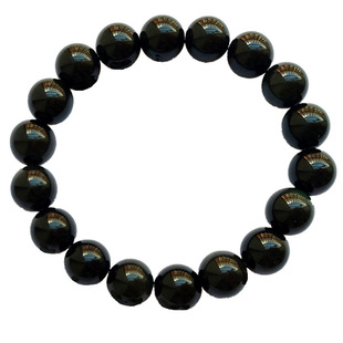 天然石水晶手链黑曜石虎眼石金沙石闪光石图画石红玛瑙单圈手串女