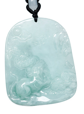 超大款生肖玉吊坠翡翠挂件玉鼠牛虎兔龙蛇马羊猴鸡狗猪玉坠男项链