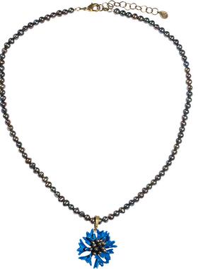 矢车菊小众设计高级感珍珠项链