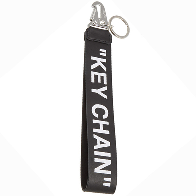 头层牛皮keychain字母印花钥匙扣