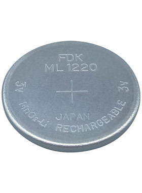 FDK富士ML1220-T6扣式可充锂电池3V卧式焊脚代万胜ML1220纽扣电池