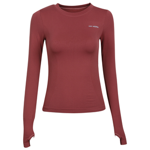 奔跑吧卡卡健身衣女长袖高弹紧身训练运动上衣女速干衣跑步瑜伽服