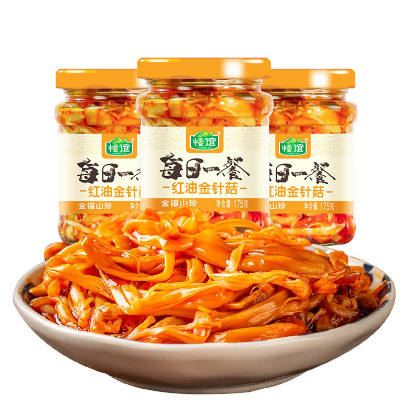 恒谊四川特产下饭菜红油金针菇