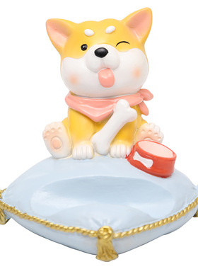 招财猫可爱风卡通柯基车载摆件