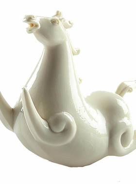 吉祥物白瓷雕塑手工艺品