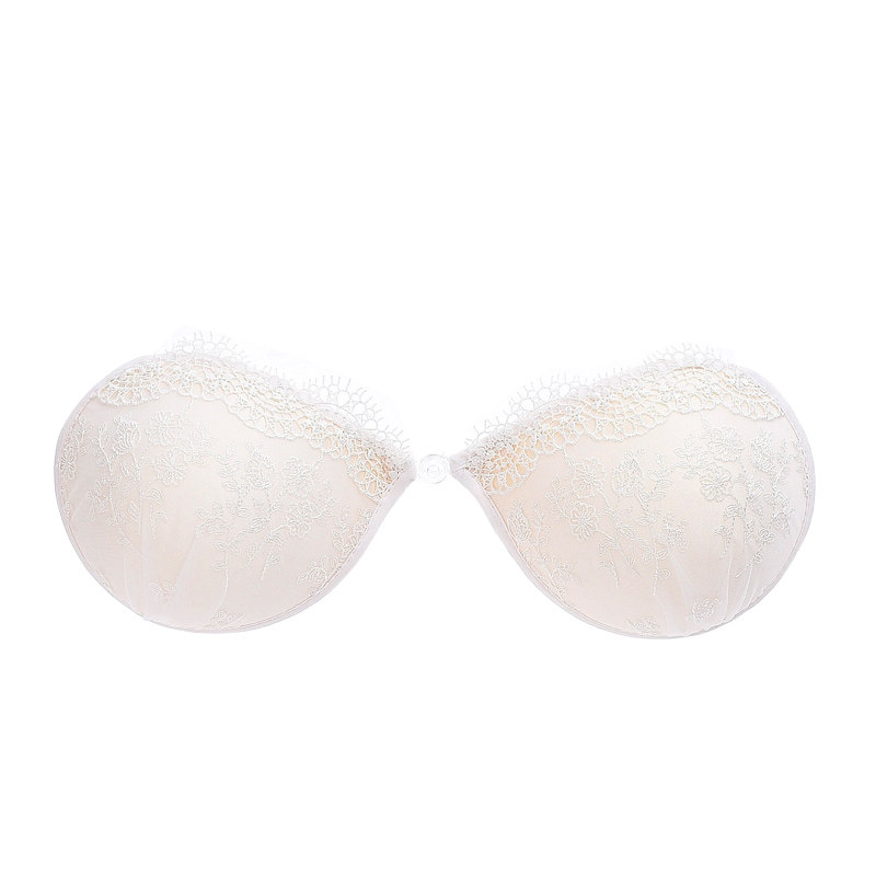 婚纱胸贴无肩带白色蕾丝小胸聚拢加厚礼服乳贴吊带隐形文胸露背