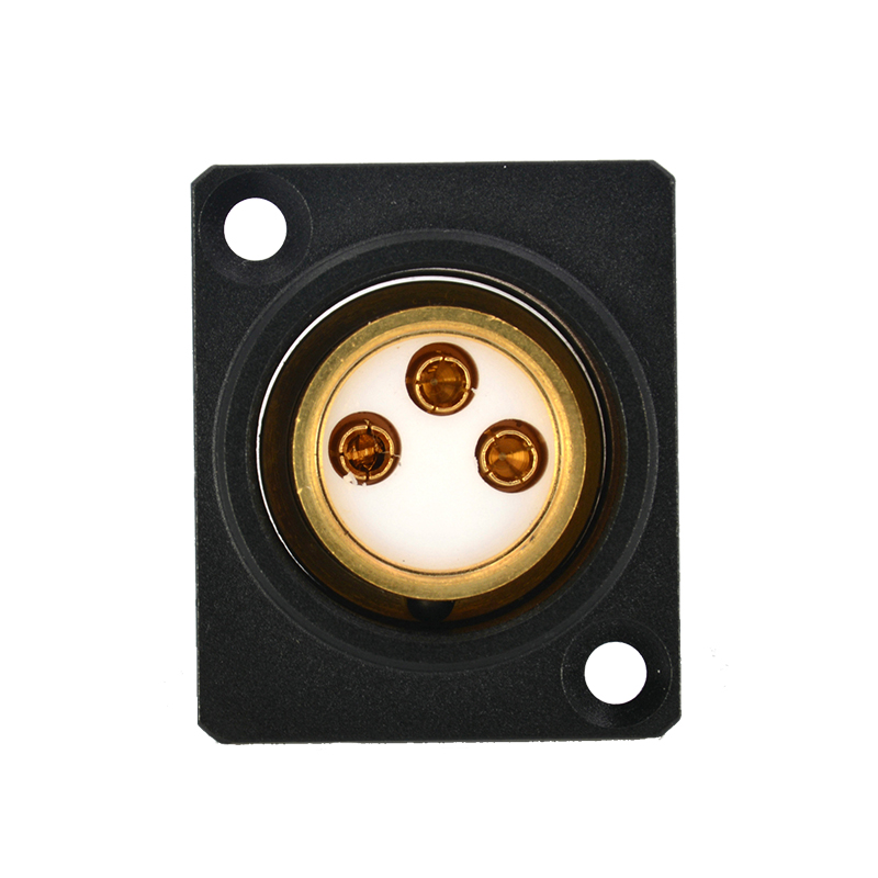 EIZZ三芯卡侬母座 XLR平衡头 卡龙信号座 话筒音响音频座 EZ-108F