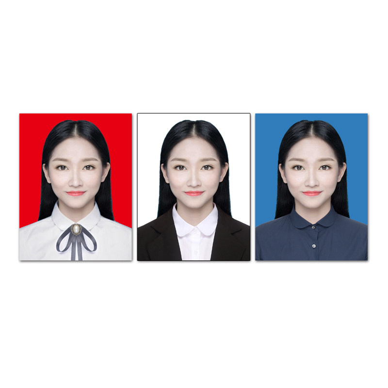 换底色衣服开学照片签证洗照片