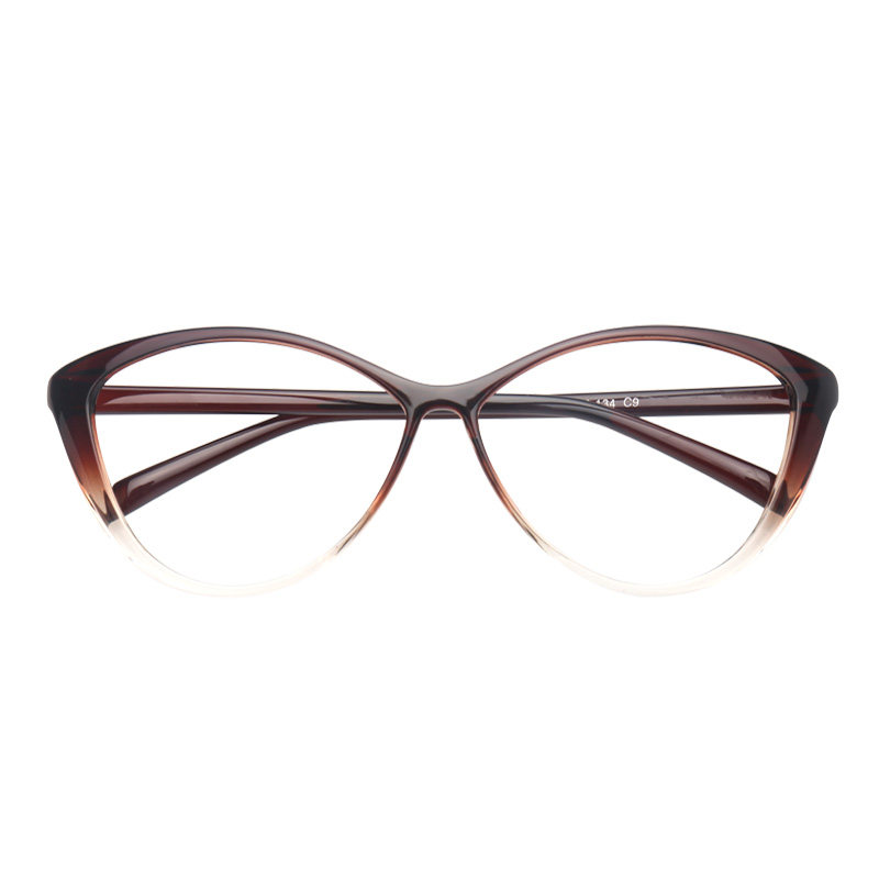 时尚复古韩版男女款平光镜猫眼大框修脸眼镜框可配近视眼镜框架