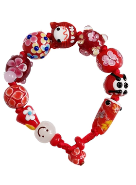 转好运保平安日式琉璃本命年红绳