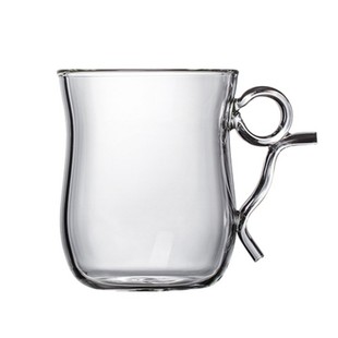 友德堂 家用玻璃杯子带盖玻璃水杯带把茶杯 耐热玻璃牛奶杯办公杯