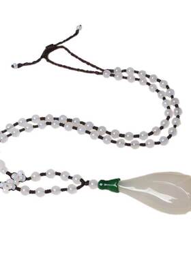 玉髓吊坠女玉兰花长款秋冬毛衣