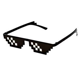 thug暴徒life马赛克眼镜装b神器大佬套装像素墨镜搞笑怪装逼眼睛