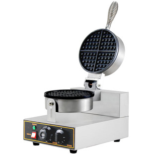 铭仕顿商用电热华夫饼机单双头松饼机格子饼炉雪糕皮可丽饼机摆摊