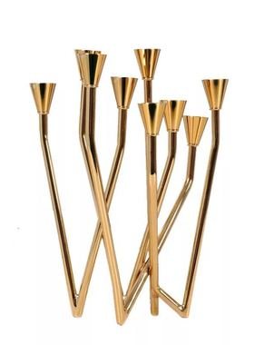 九头小烛台家用餐桌浪漫风装饰品