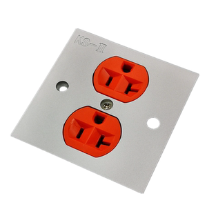 意大利KS-II hi-end发烧插座 纯铝合金+镀紫铜插芯 美式美标墙插