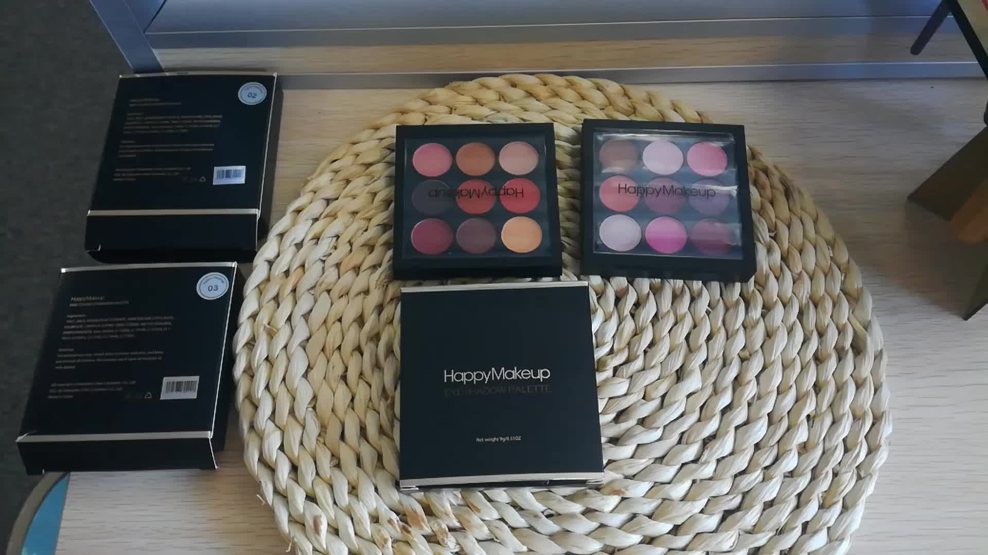 Happy Makeup 9 Colors Mineral Cosmetics Private Label Color Pop Eyeshadow - Buy 9 Colors Mineral Cosmetics,Pop Eyeshadow,Private Label Eyeshadow ...
